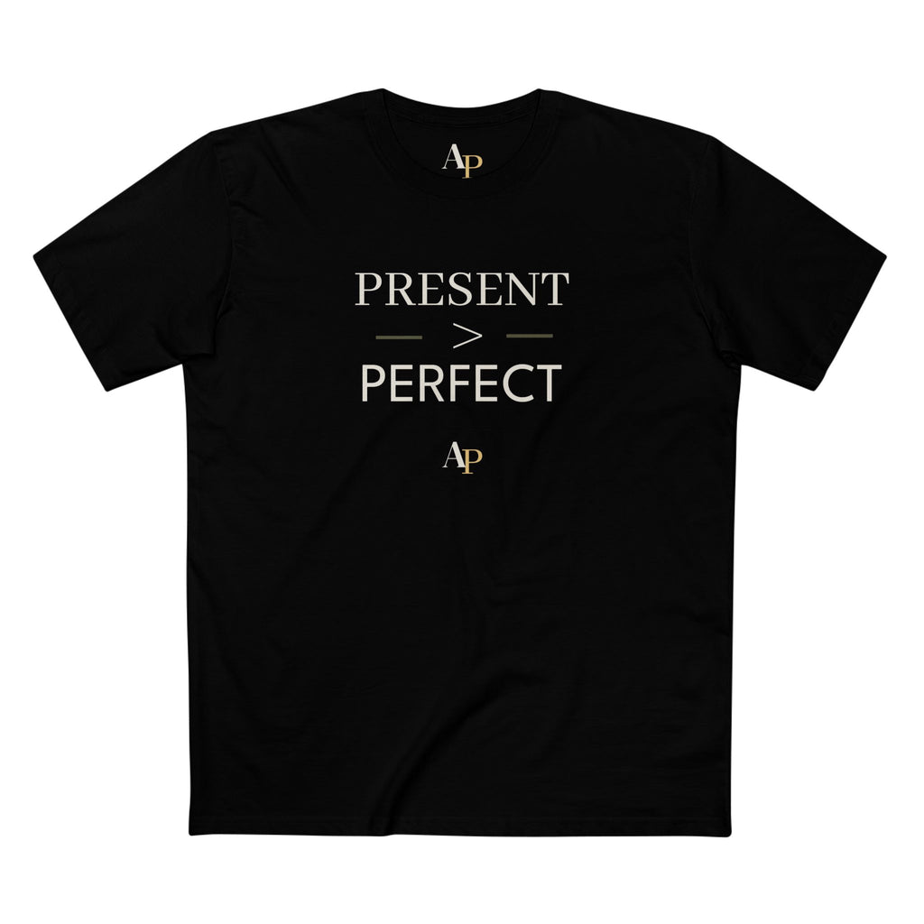 Alpha Parent signature fatherhood apparel black tee present perfect lifestyle