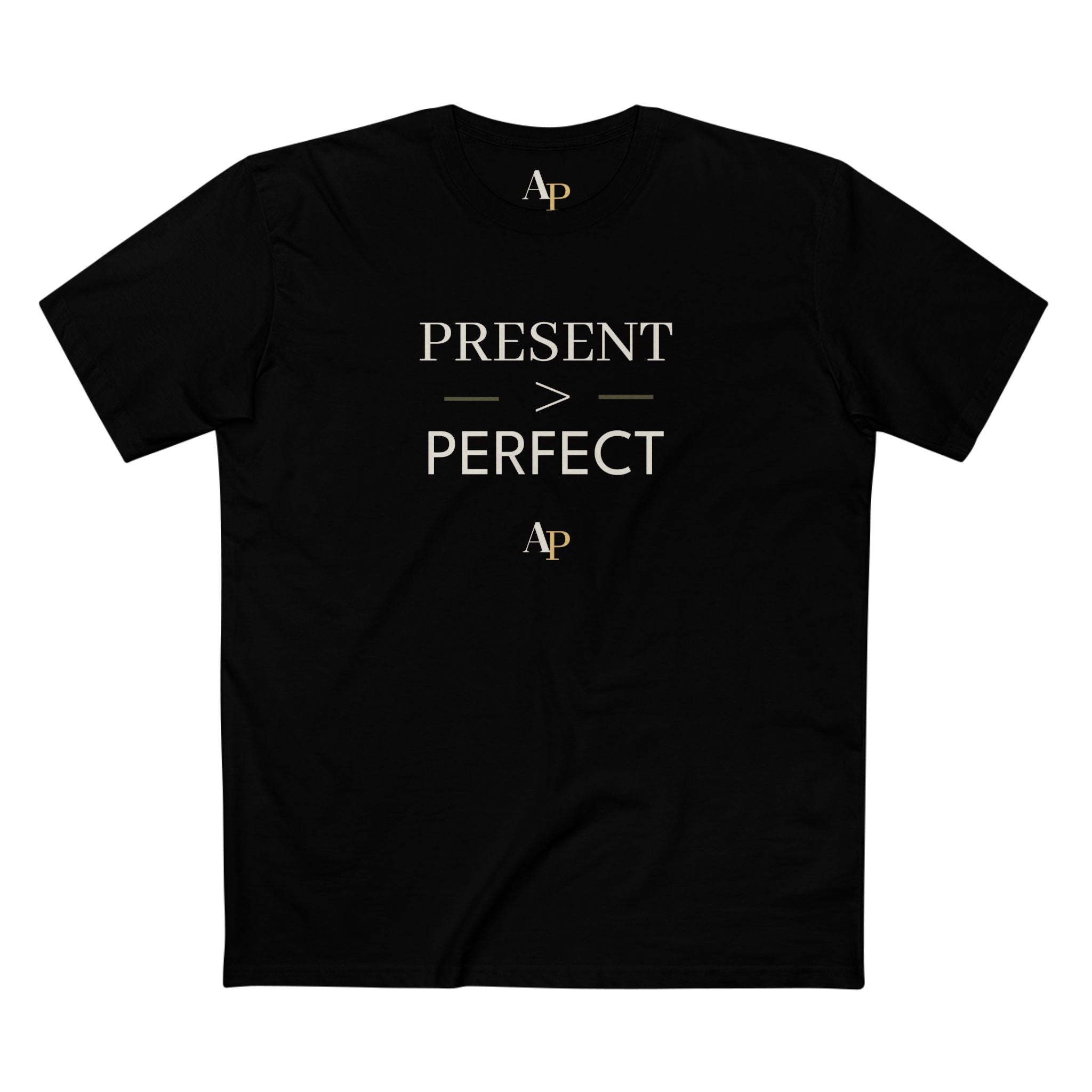 Alpha Parent signature fatherhood apparel black tee present perfect lifestyle