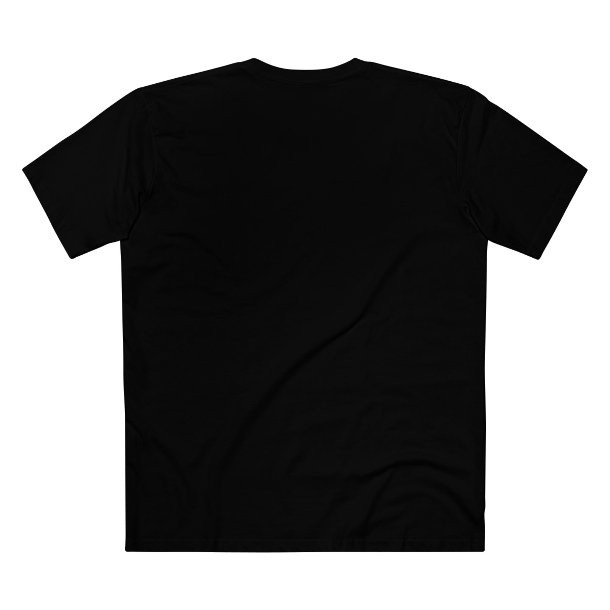 Alpha Parent Present Perfect Tee close up logo embroidery detail black cotton